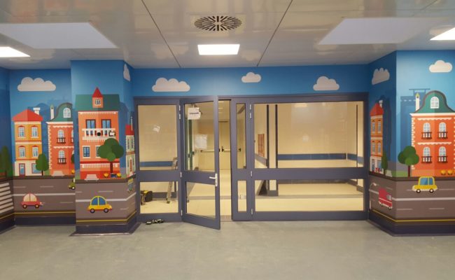 Decorazione sala d’aspetto pediatria dell’Ospedale di Villafranca (VR)