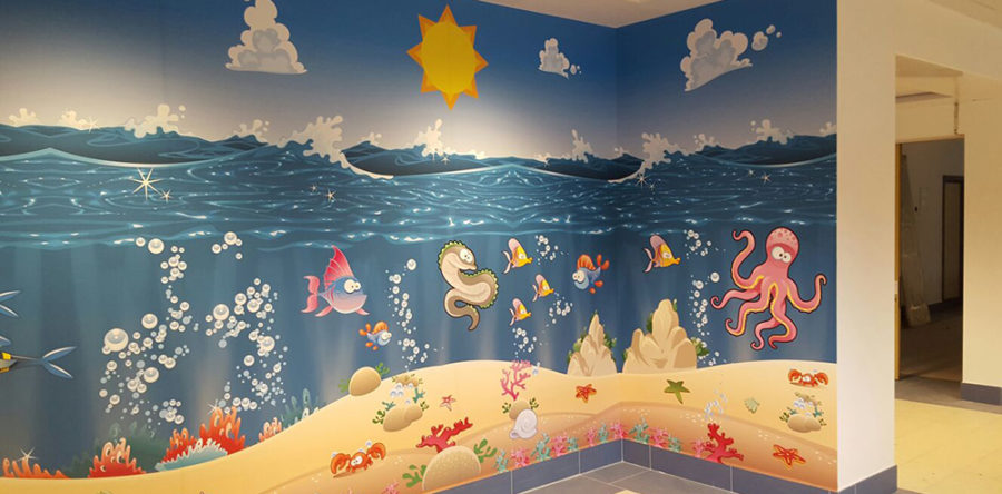 Decorazione sala d’aspetto pediatria