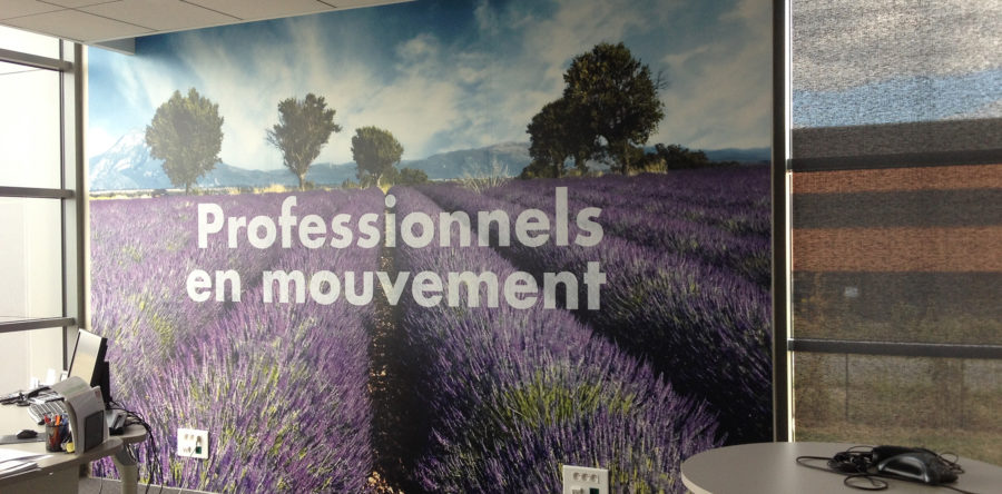 Decorazione murale per azienda