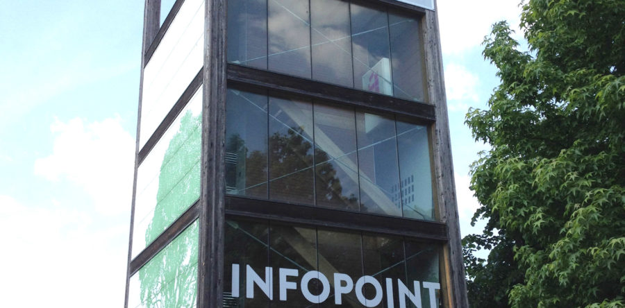 Insegna in banner PVC tensionato