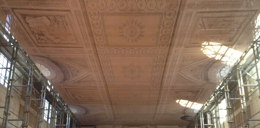 Copertura soffitto Biblioteca del Polirone di S.Benedetto Po