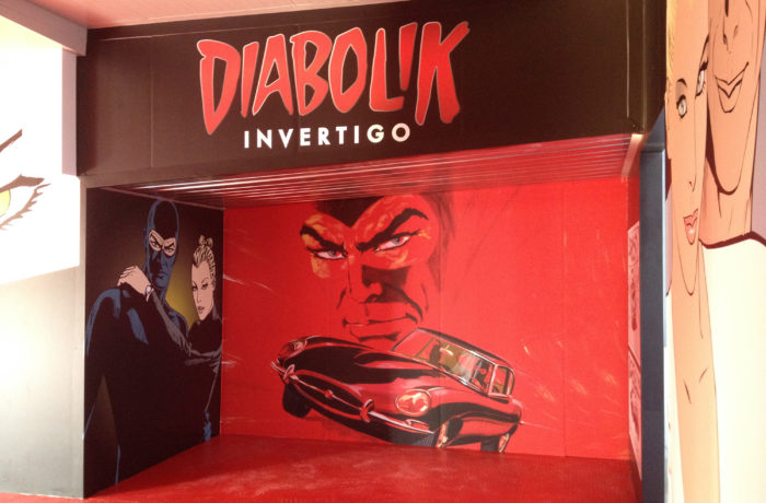 Decorazione gadget store “DIABOLIK”