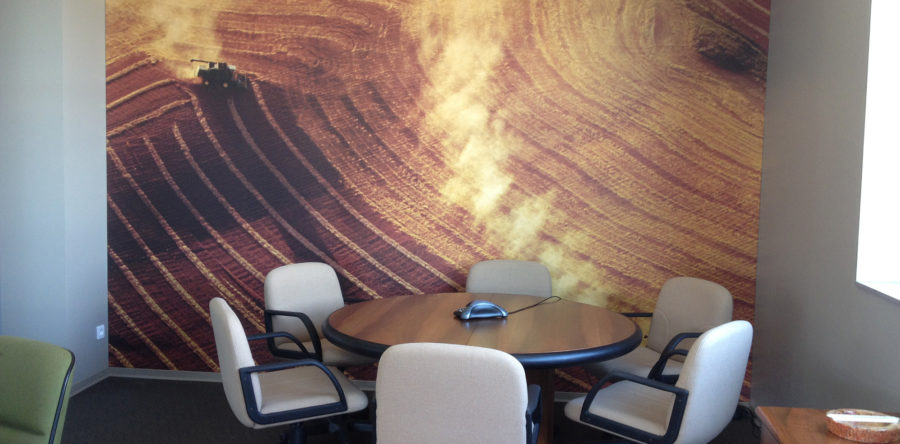 Decorazione murale per azienda