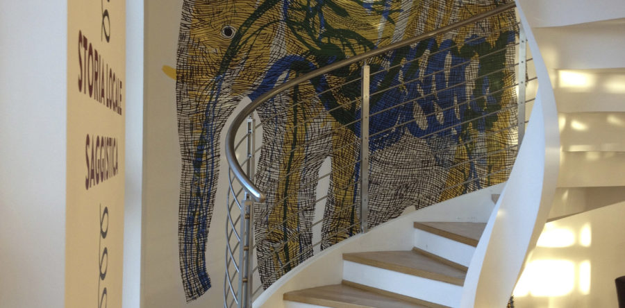 Decorazione murale Biblioteca di Melzo