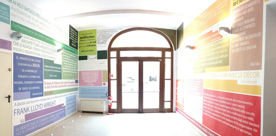 Decorazione murale sede distaccata di MN del POLITECNICO DI MILANO