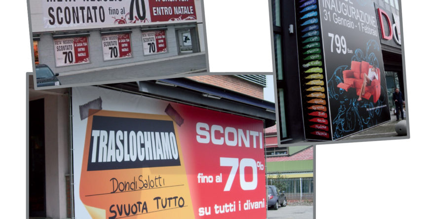 Stampa Maxiteli saldi Dondi Salotti